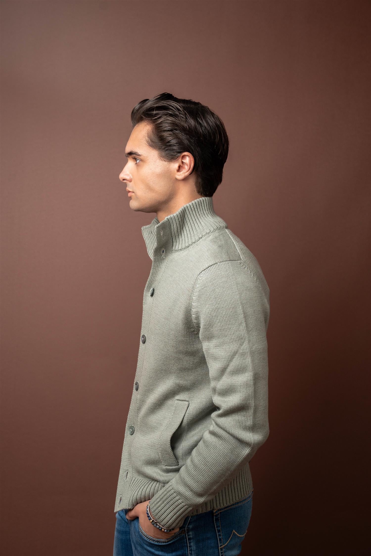 Corean Cardigan - Light/Green