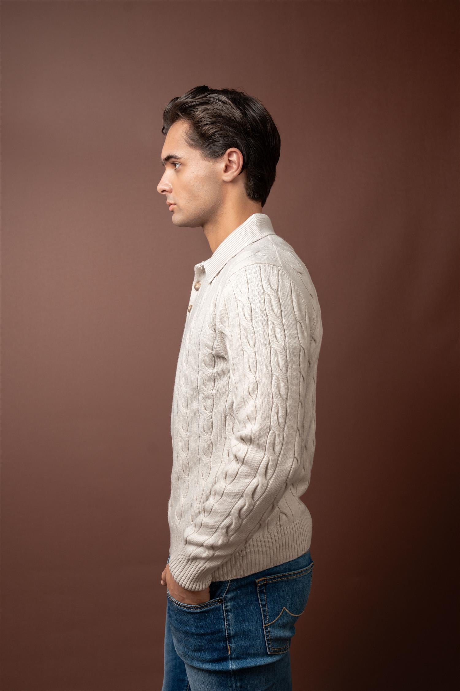 Cable Tennis Polo - Panna