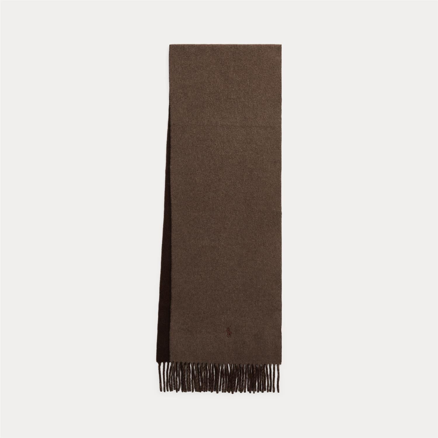 Double Wool Scarf Long Nutmeg/Brown