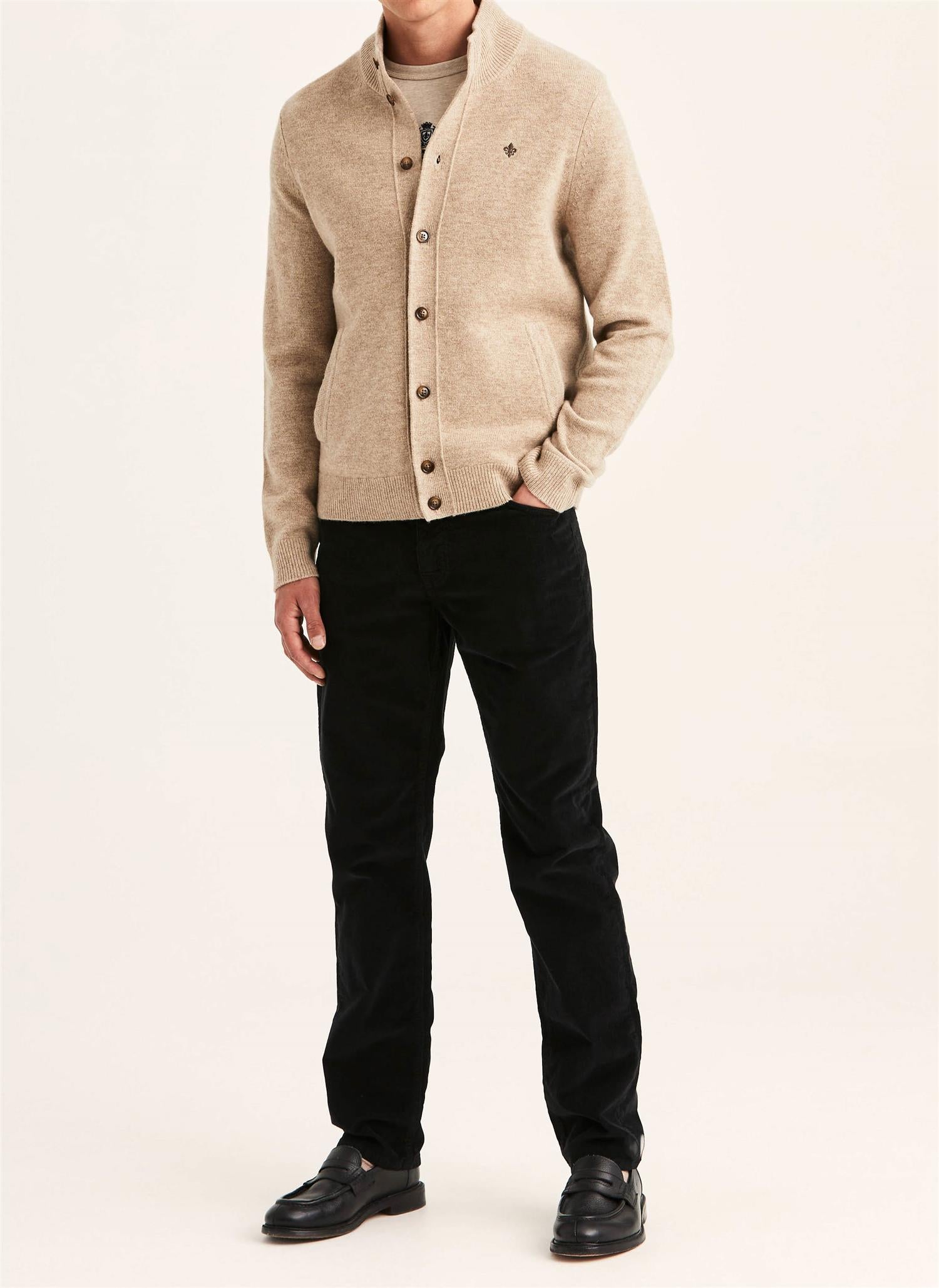 Hertford Button Cardigan - Khaki