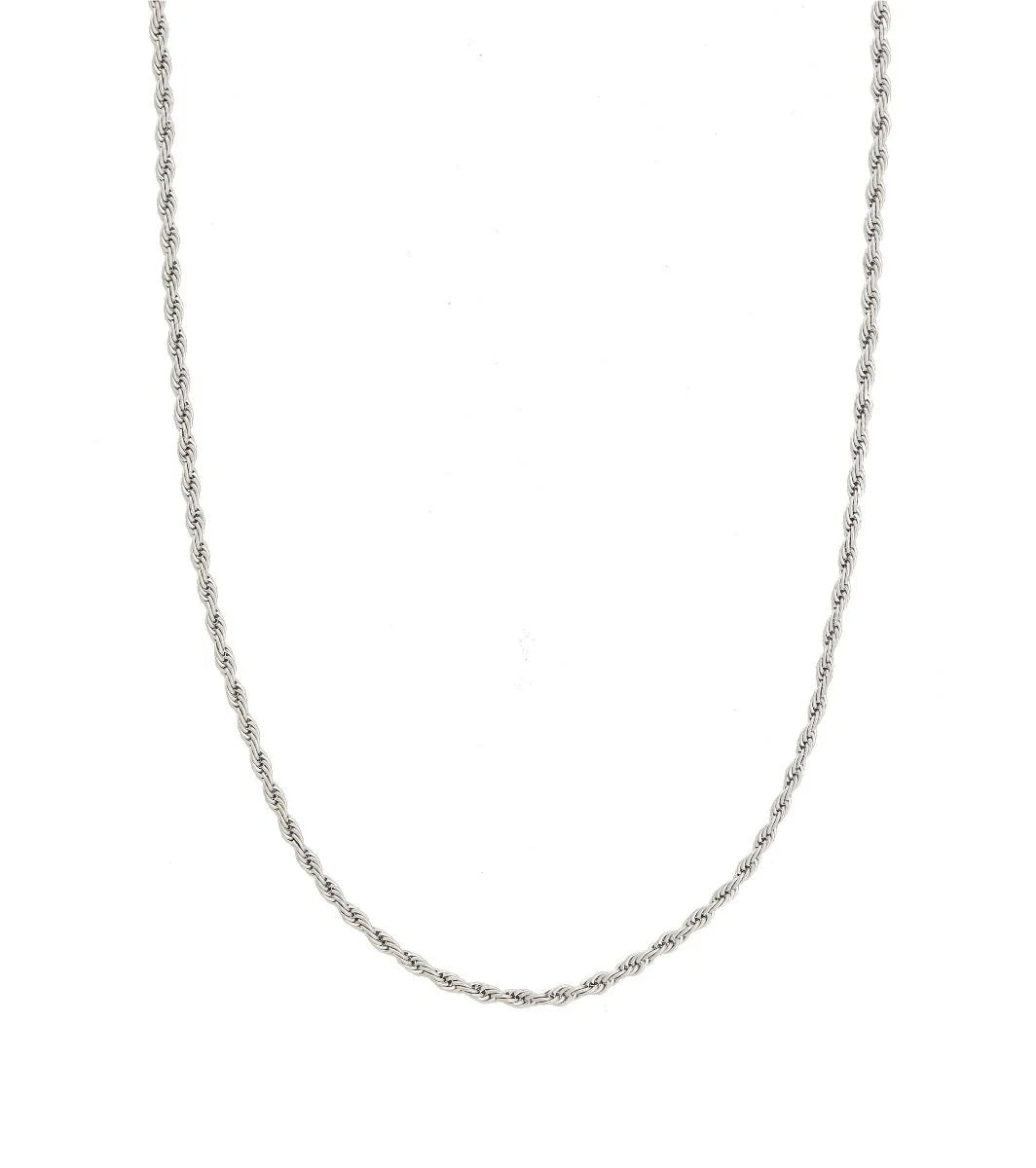 Rope Chain Necklace Steel