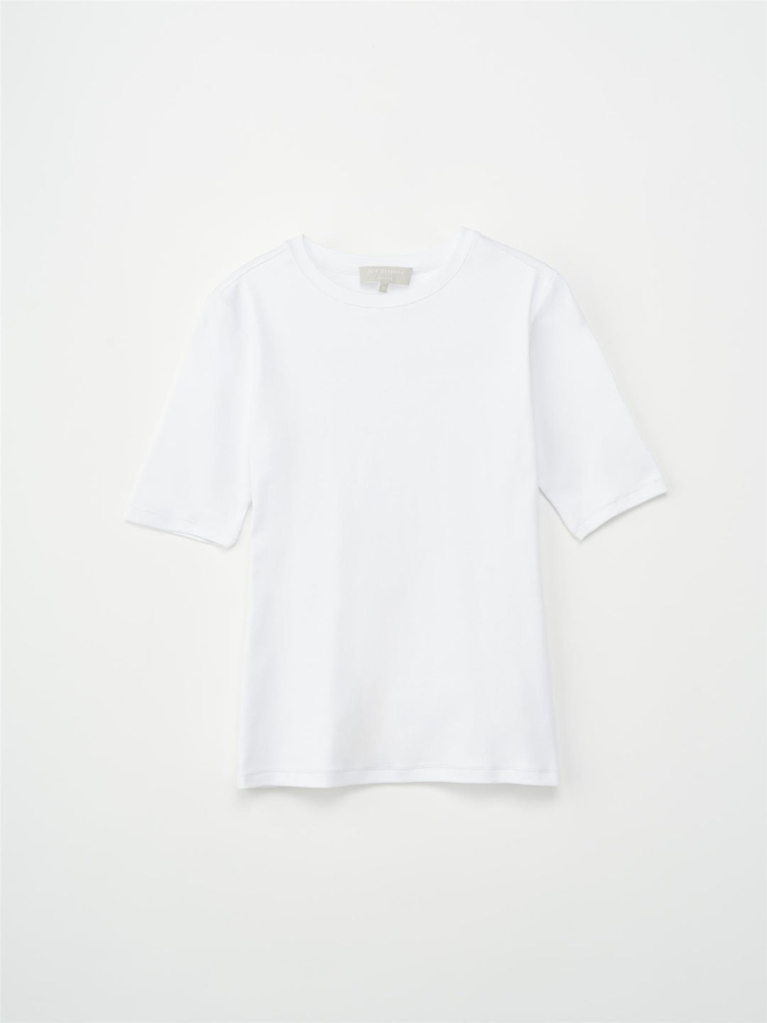 Half Sleeve Roundneck Rib Tee