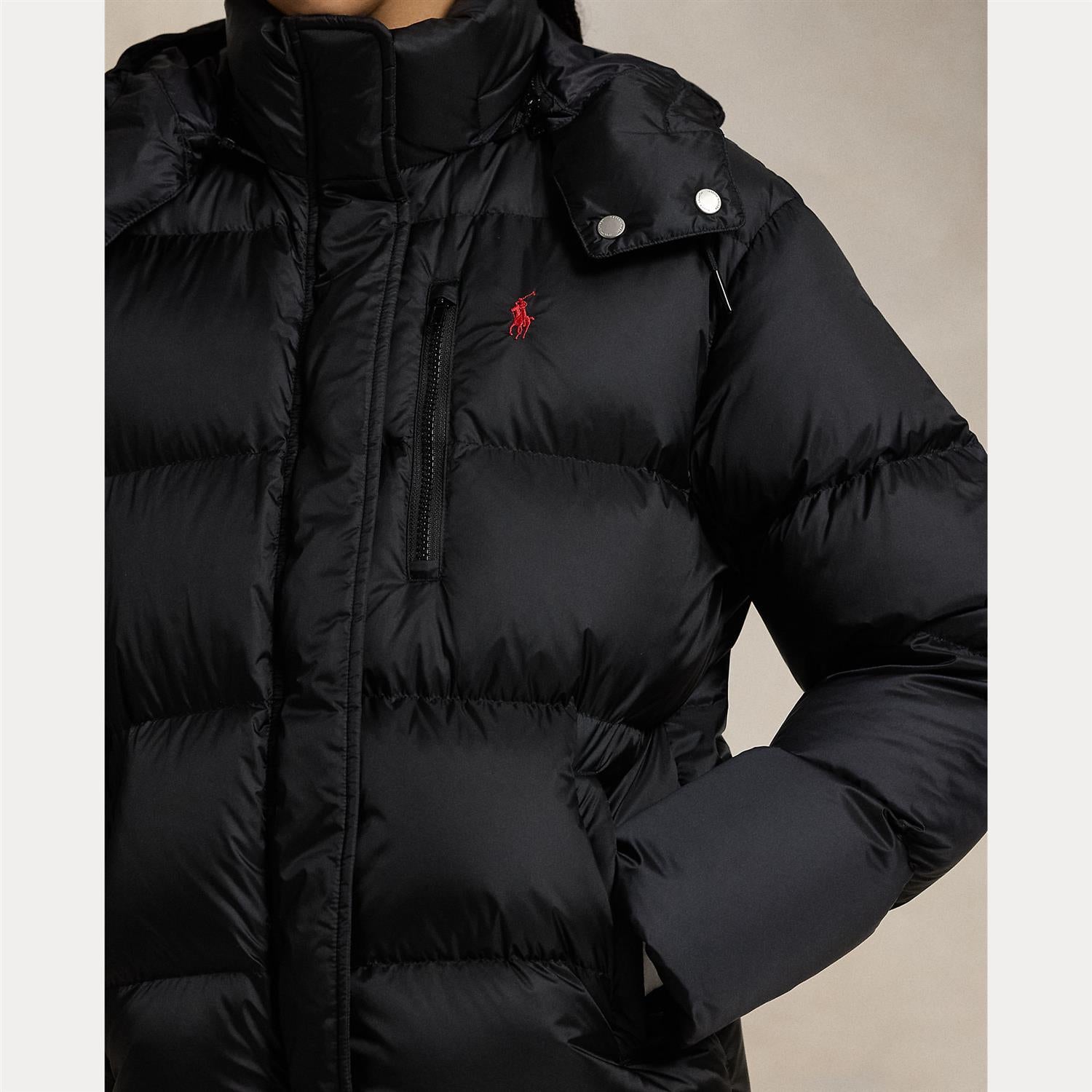 Water-Repellent Quilted Down Jacket