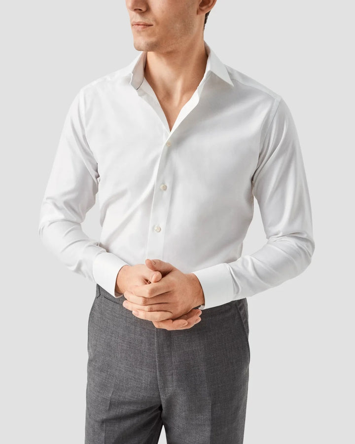 Elevated dress shirt hvit