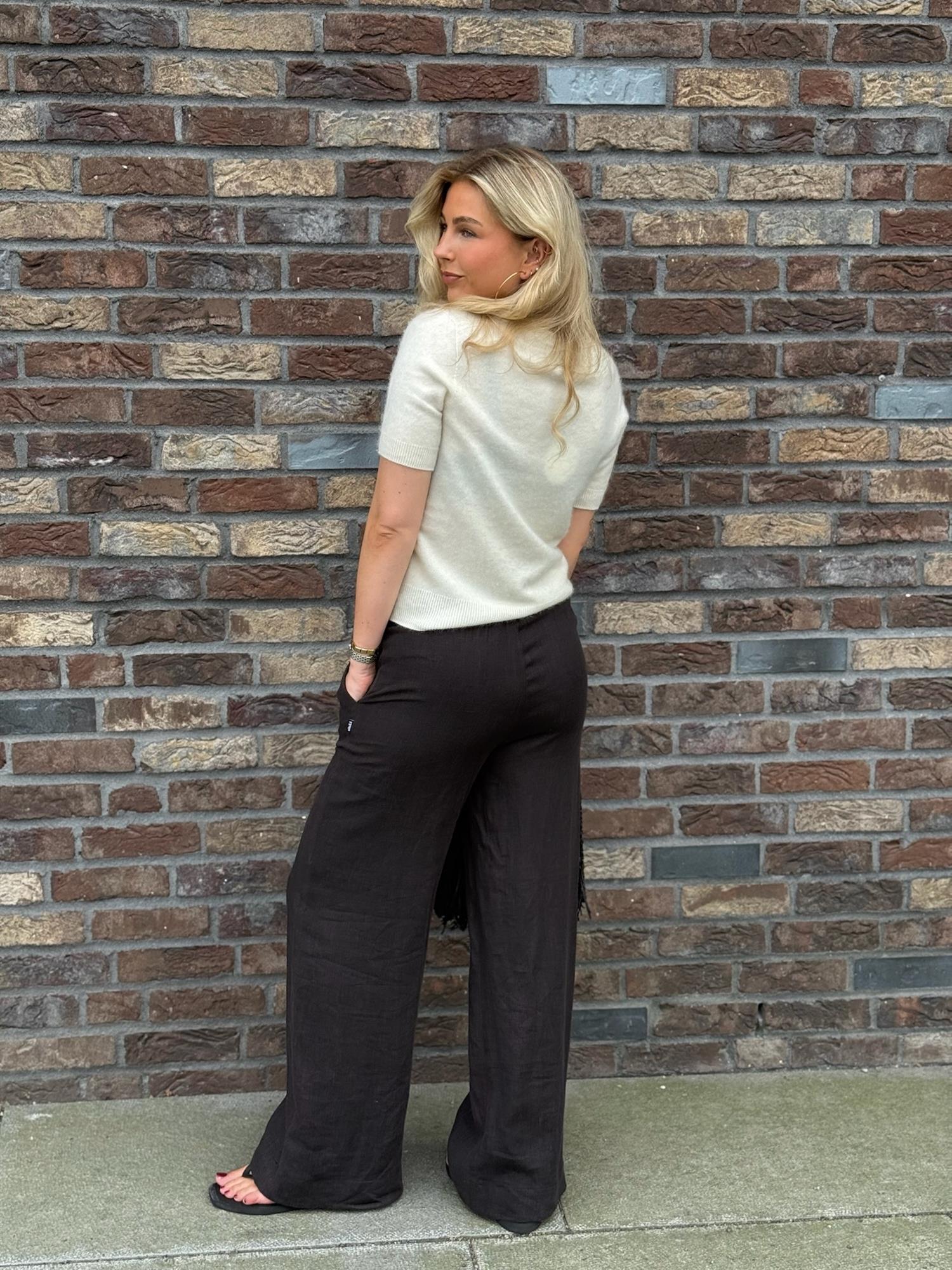 Immi Linen Pants Black