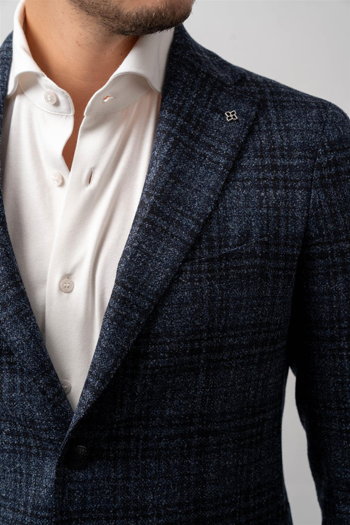 Blazer - Navy Ruter