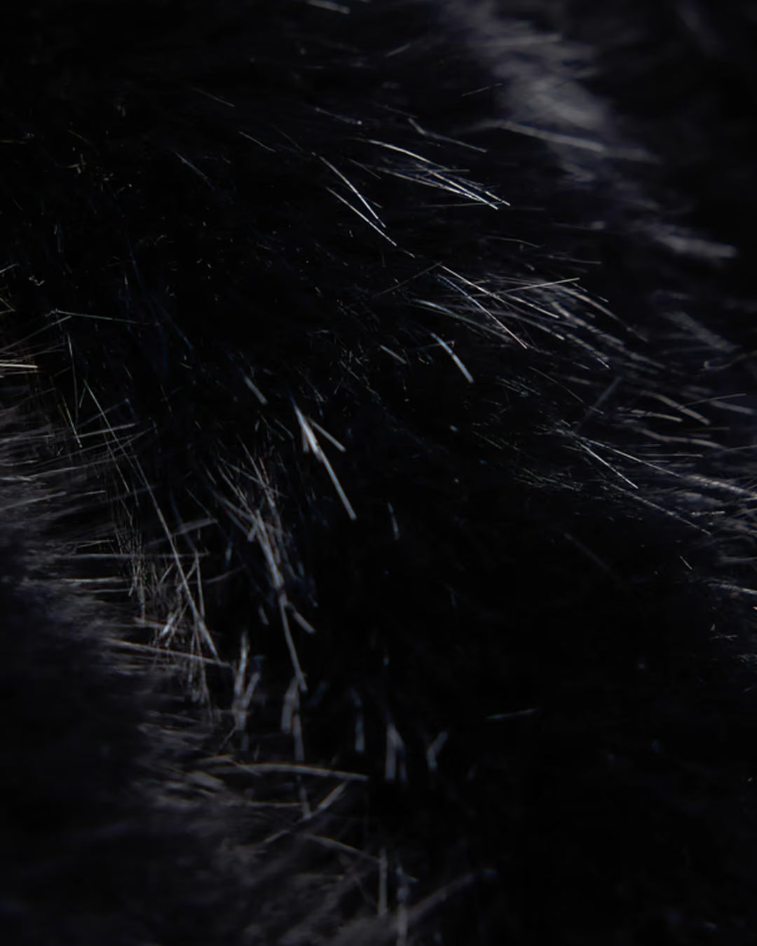 Izaya Fake Fur Cape - Black