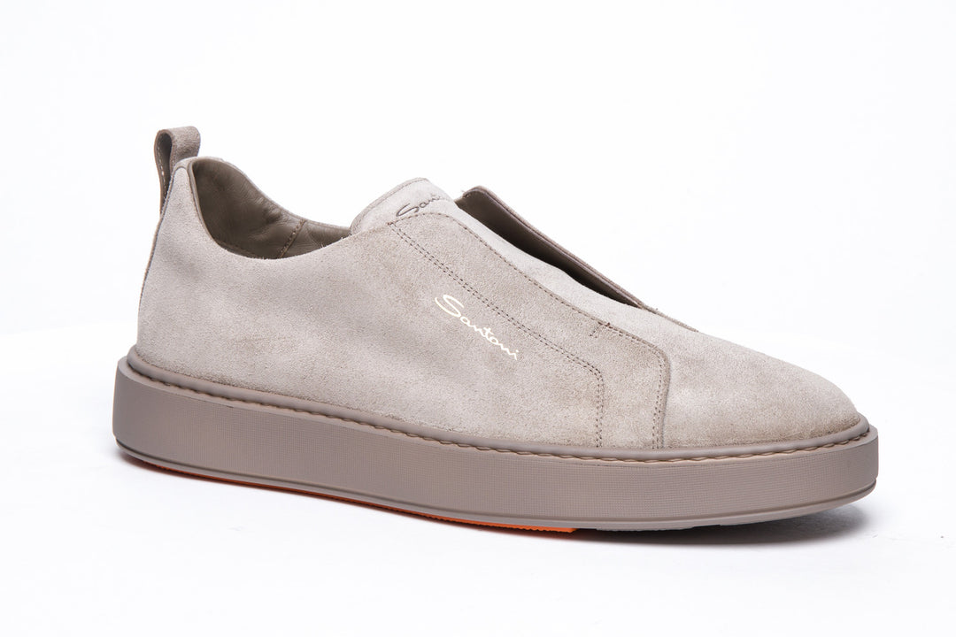 Suede Slip On Sneaker - Brown