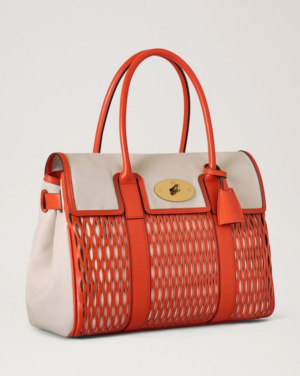 Bayswater Natural & Coral Orange Small Classic Grain