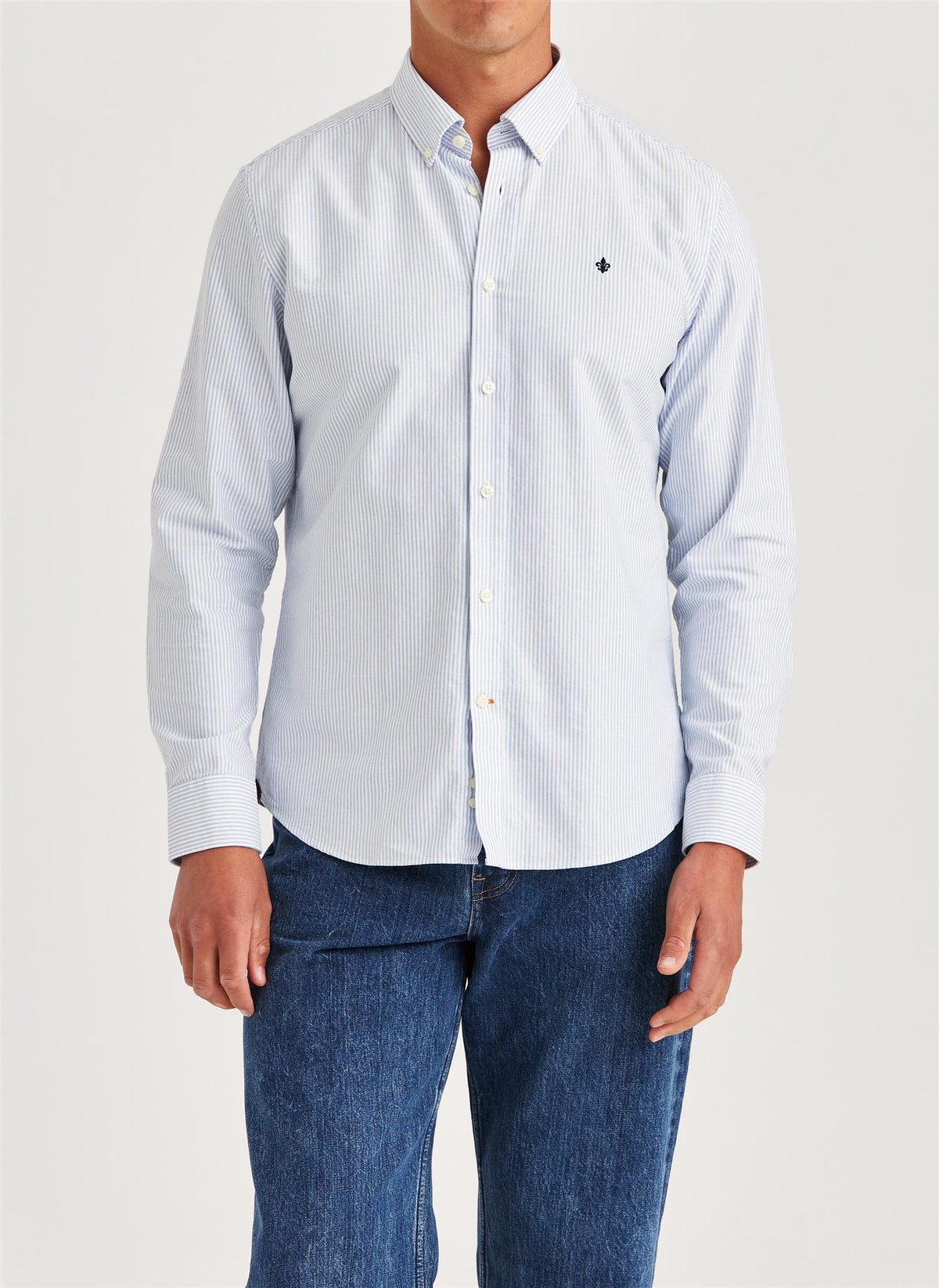Oxford Striped BD Shirt - Light Blue