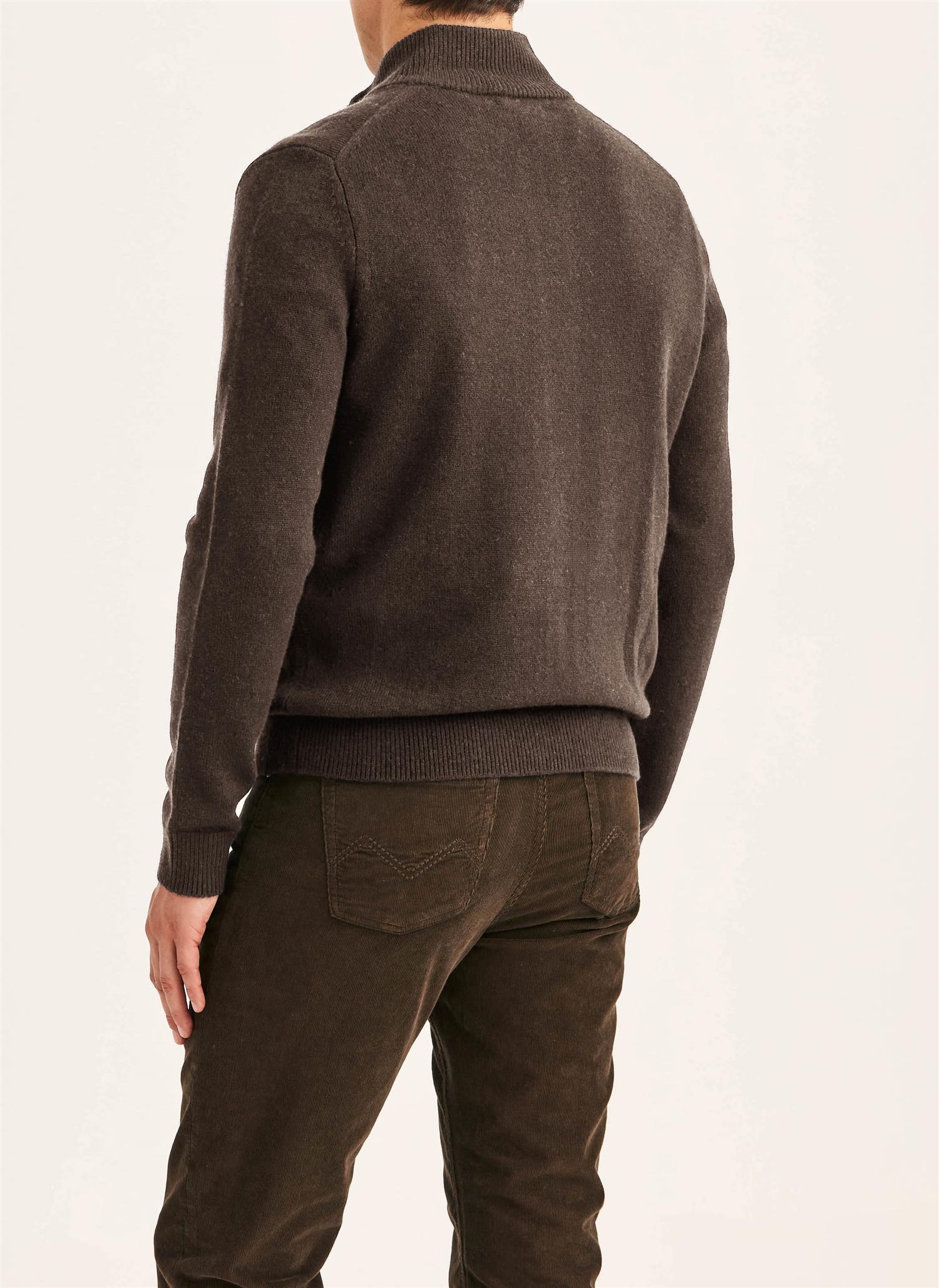 Hertford Button Cardigan - Brown