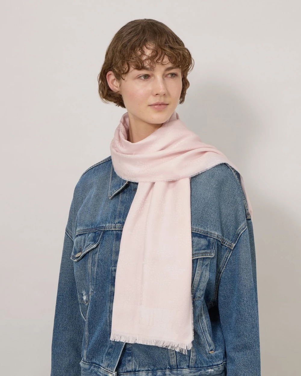 Mulberry Tree Rectangular Scarf Blossom Pink