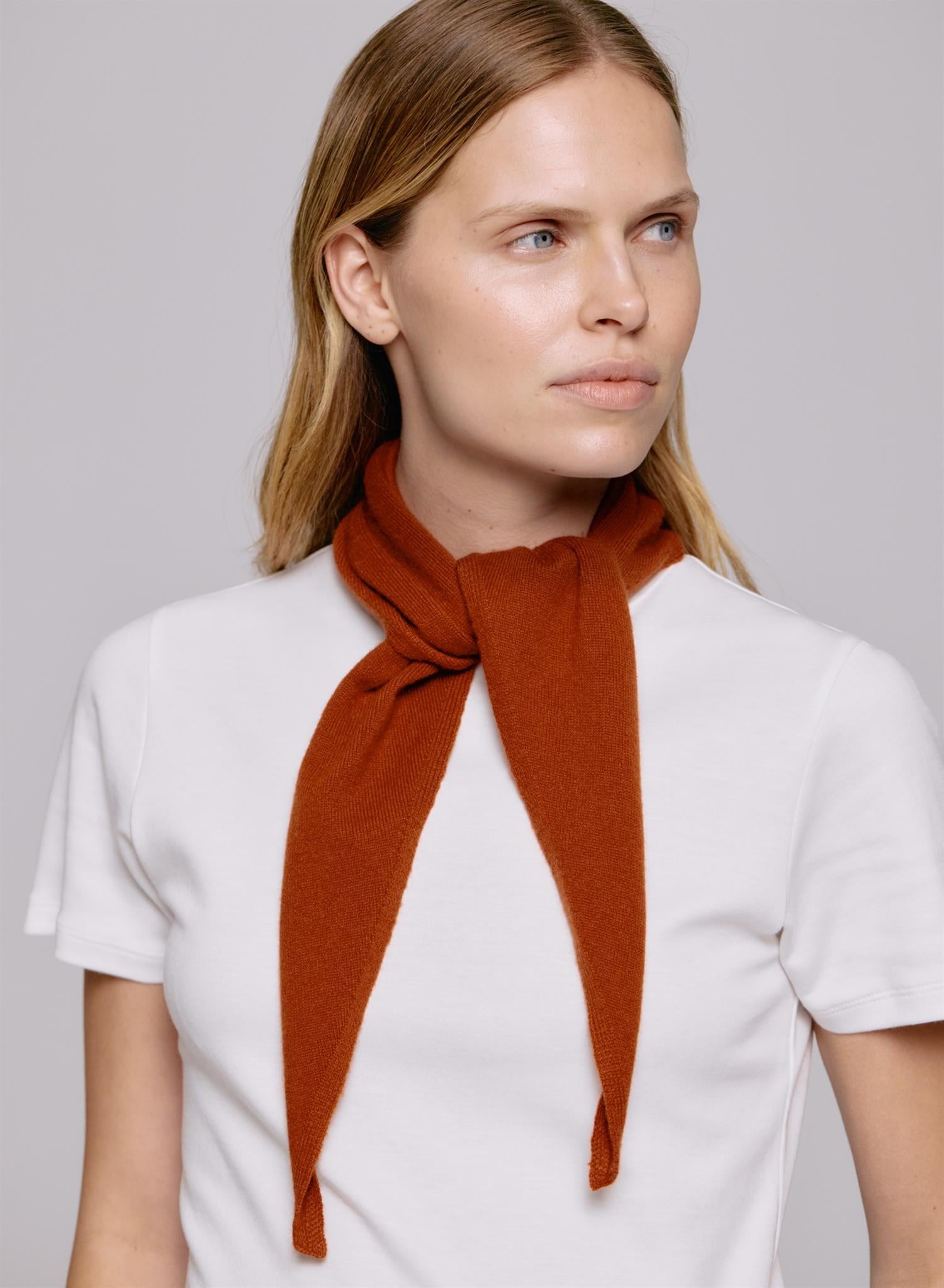 Rose scarf - Burnt Orange