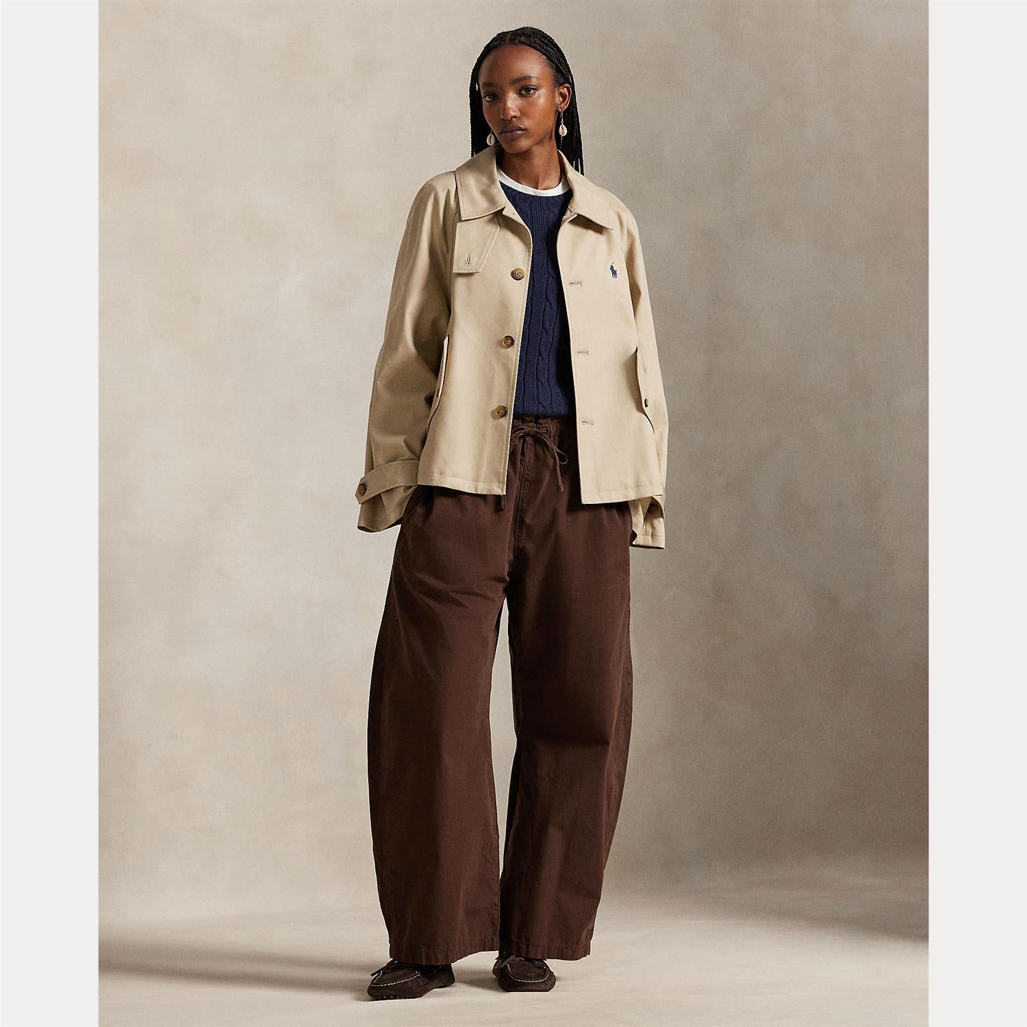 Cotton Twill Jacket Beige