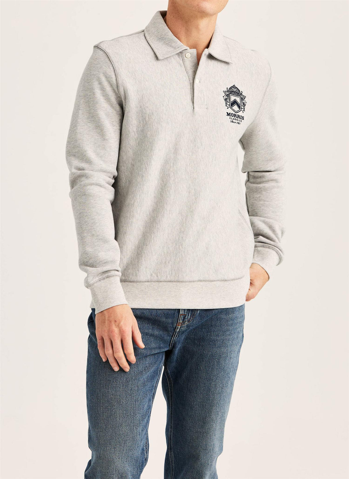 Winston Polo Sweatshirt - Grey