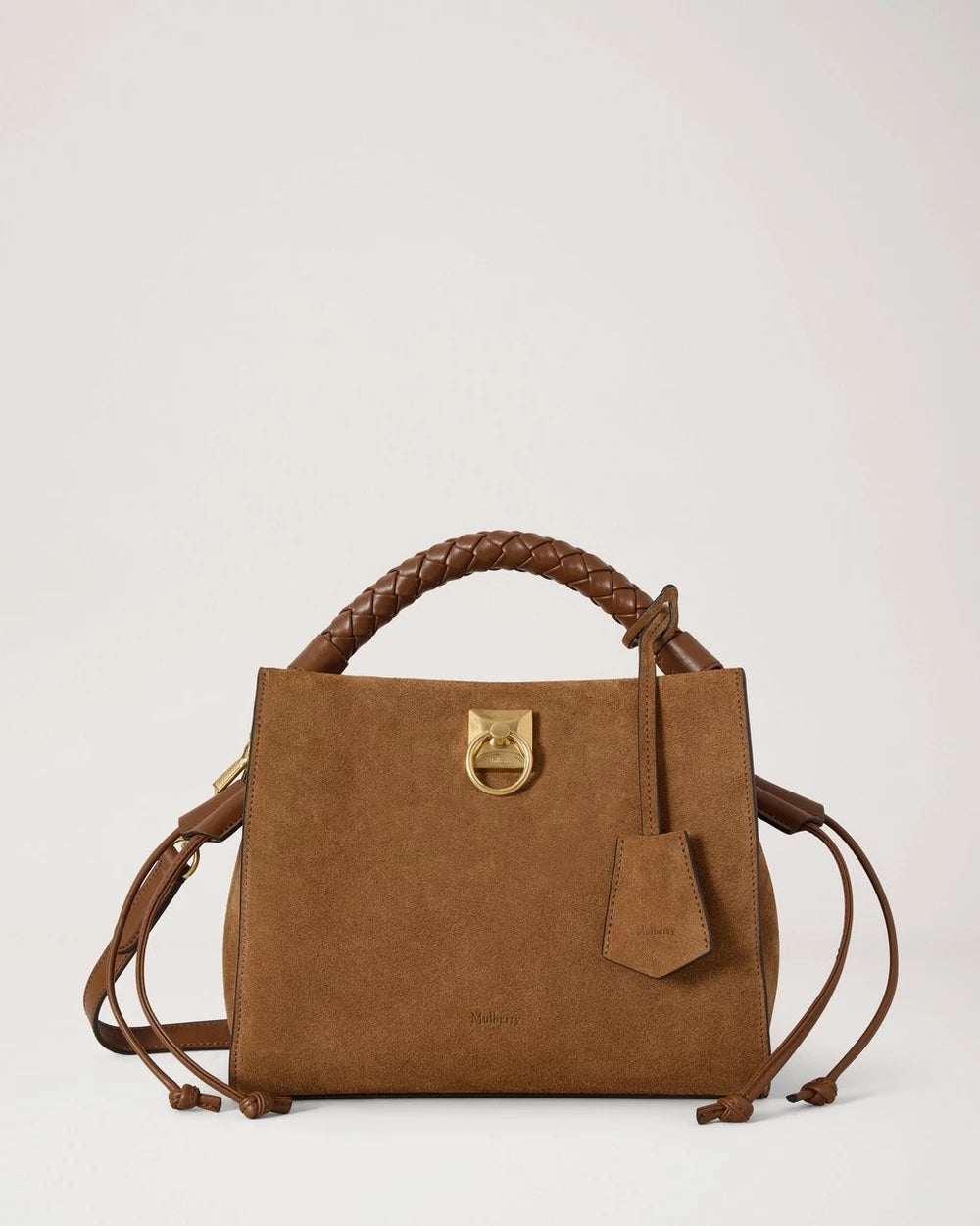 Small Iris Vintage Oak Suede