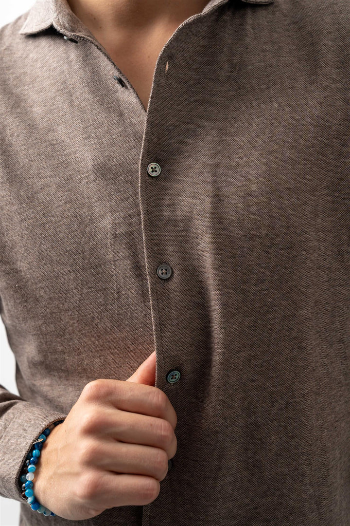 Cotton Cashmere Brun Melert
