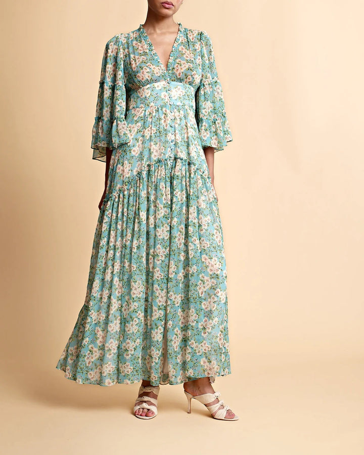 Chiffon V-neck Dress