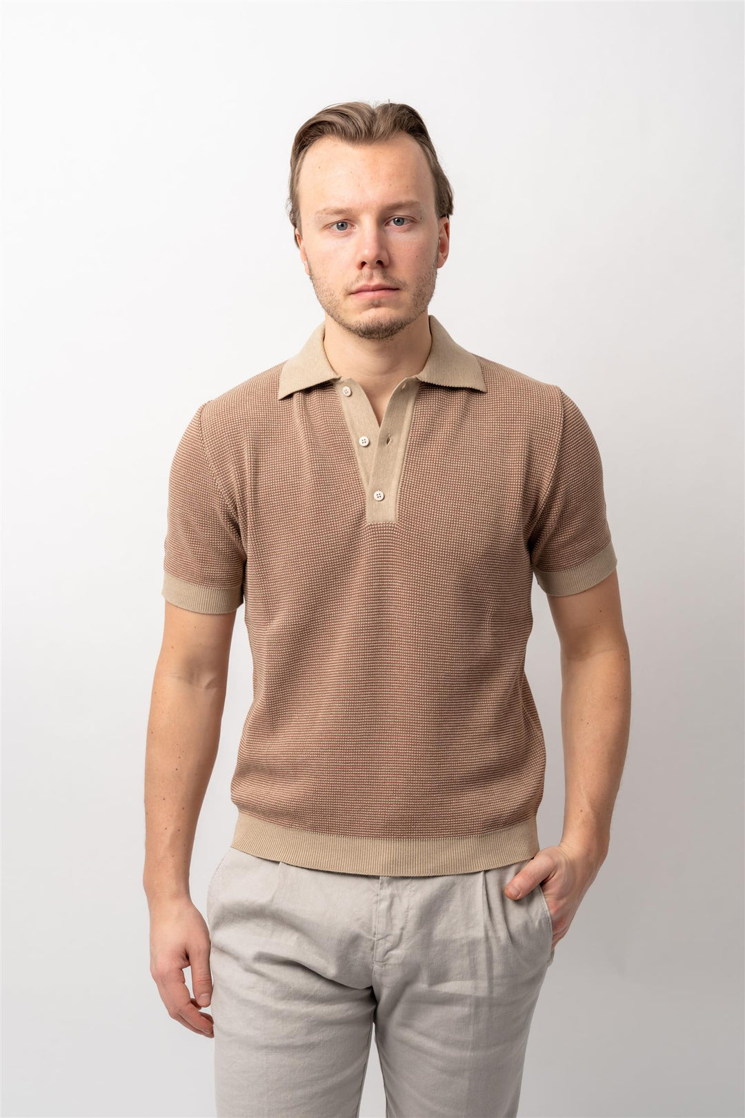 Polo Knitted Brun