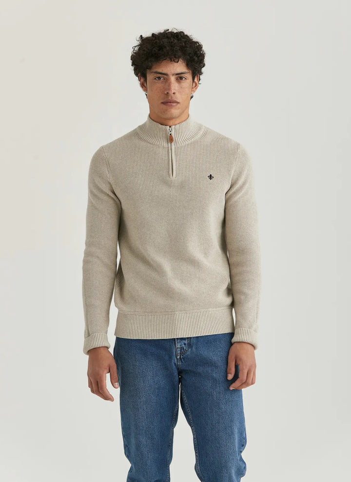 Bernard Half Zip Khaki