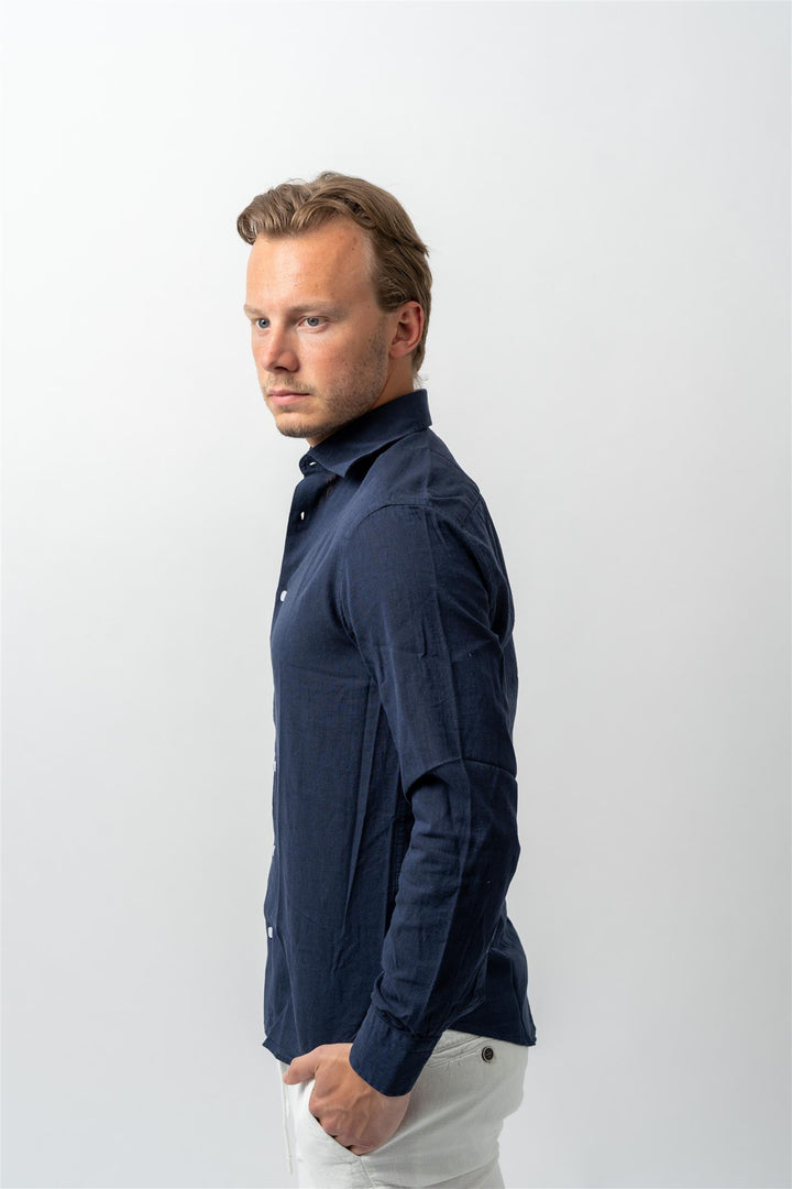 Luca Linen Navy