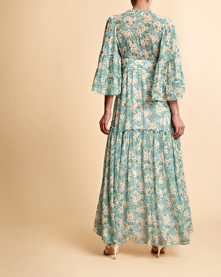 Chiffon V-neck Dress