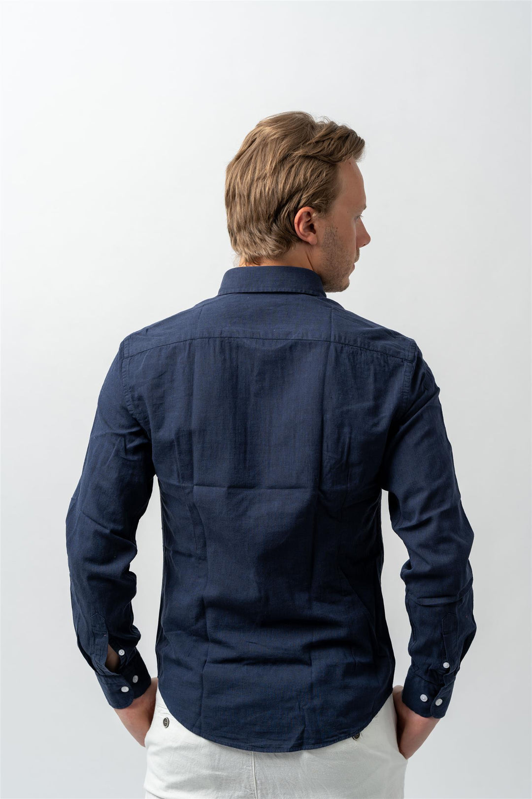 Luca Linen Navy