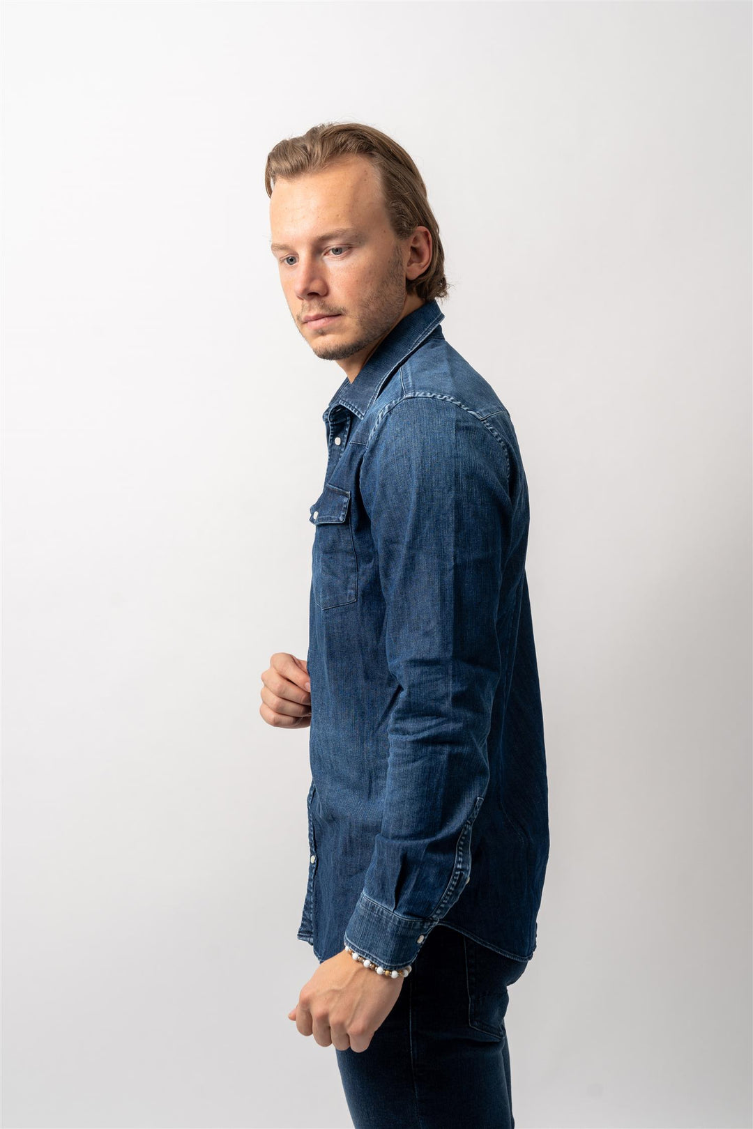 overshirt mørk denim