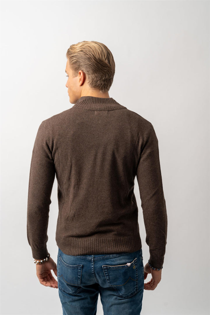 Half Zip Brun