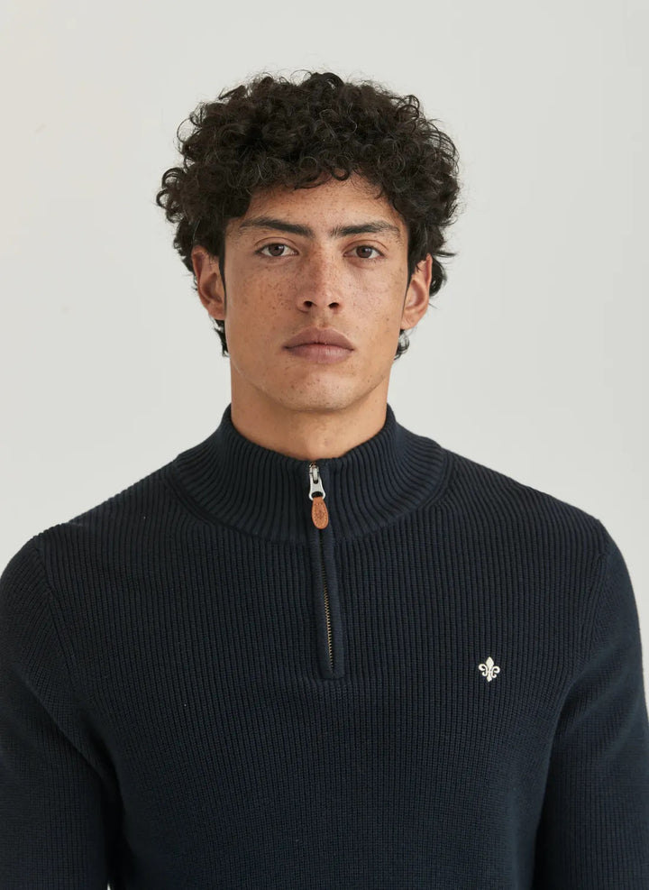 Bernard Half Zip Blue