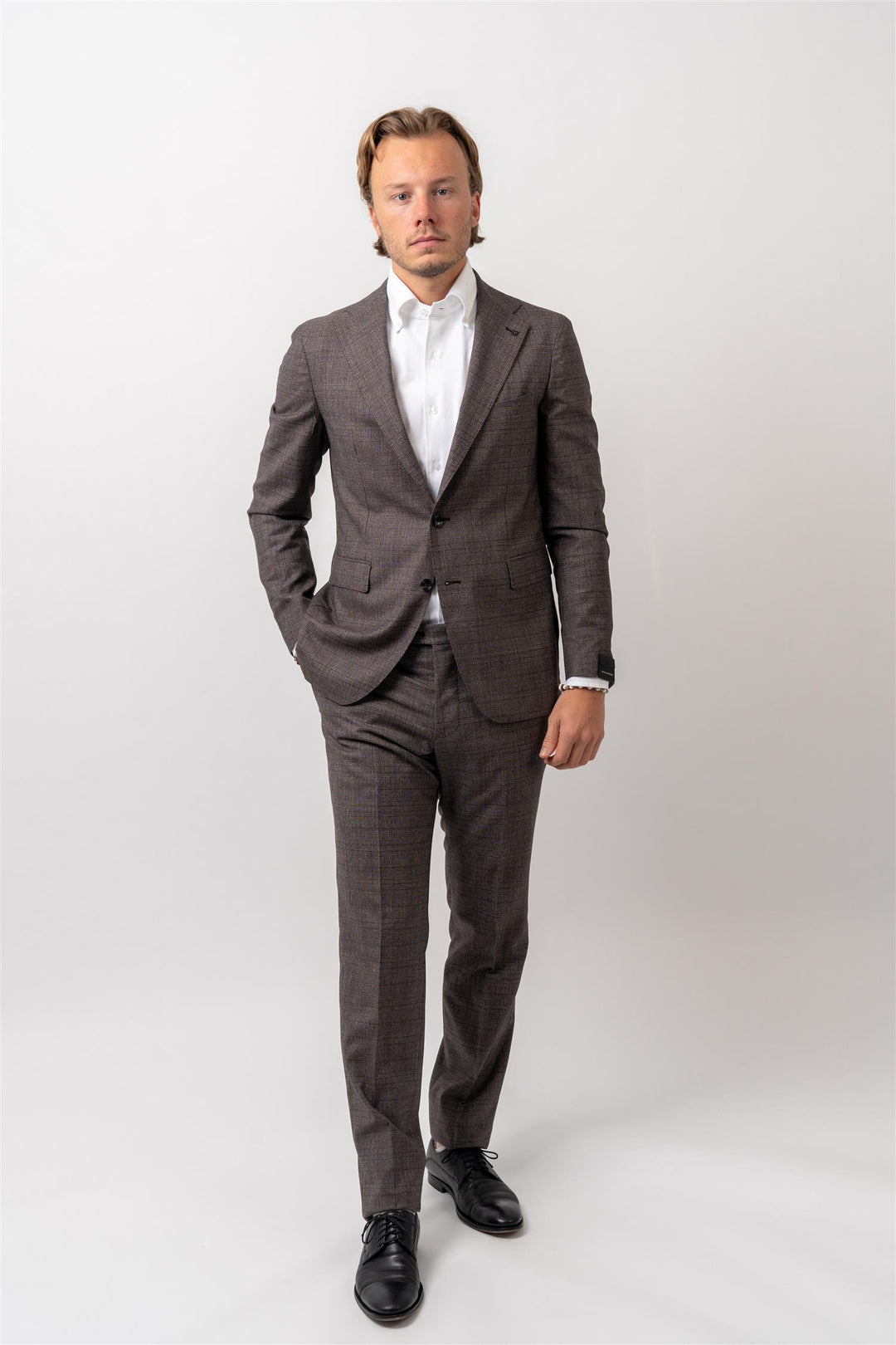 Suit Grå/Brun Rutet