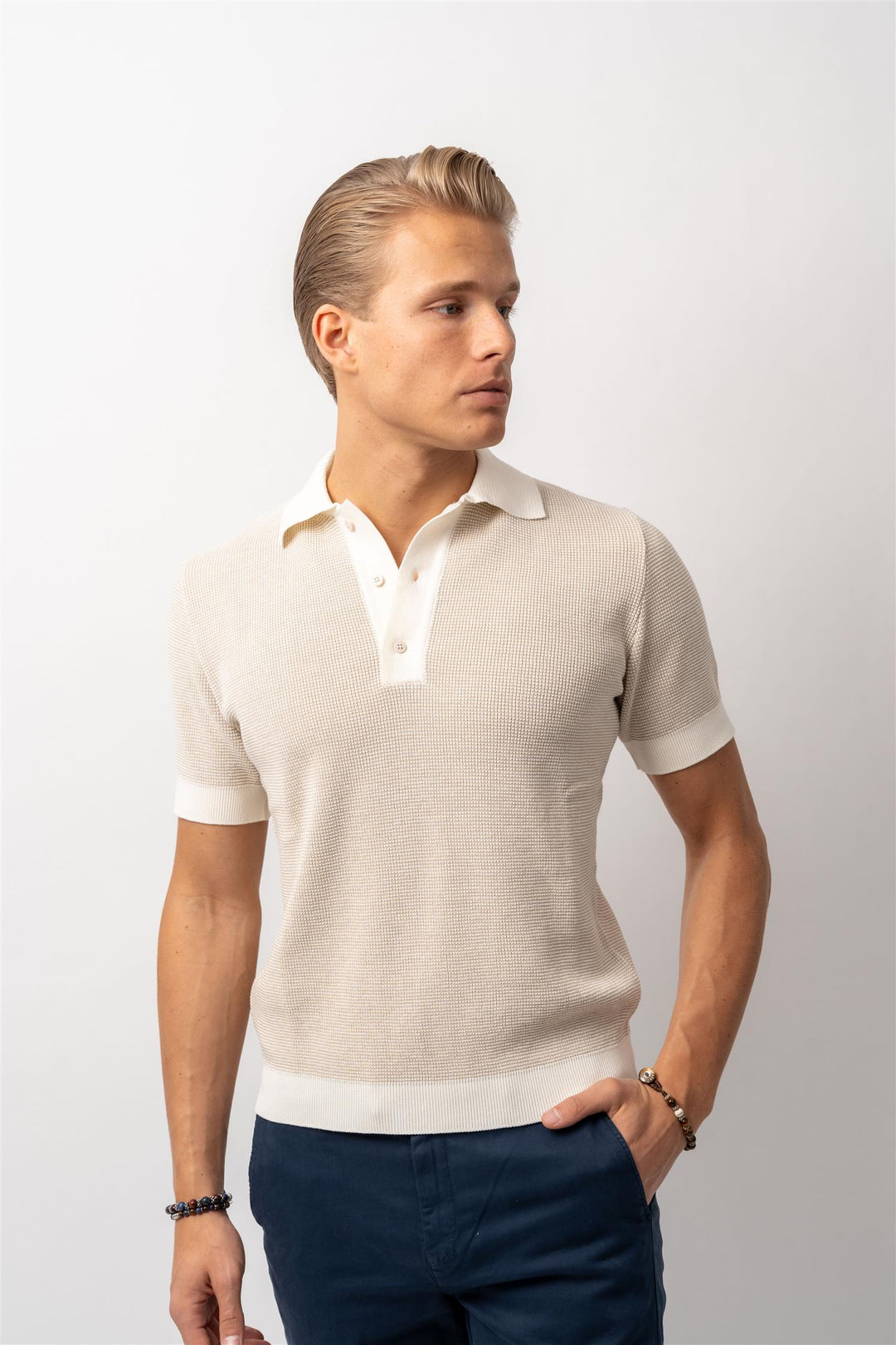 Polo Knitted Beige