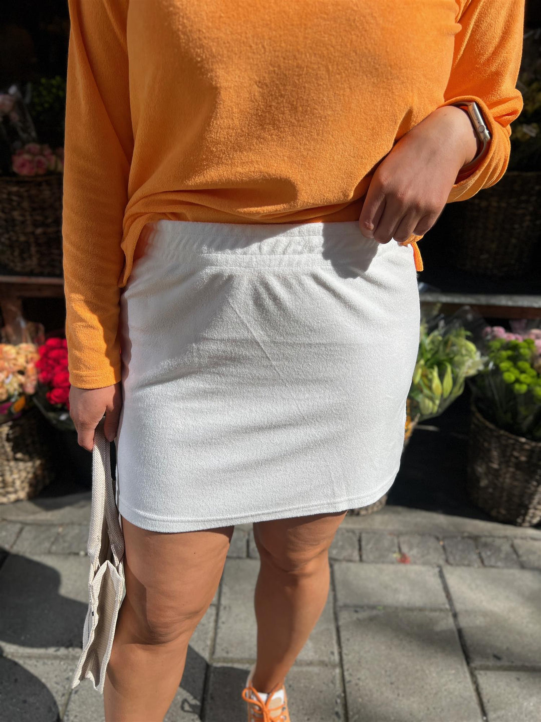 Terry Skirt White