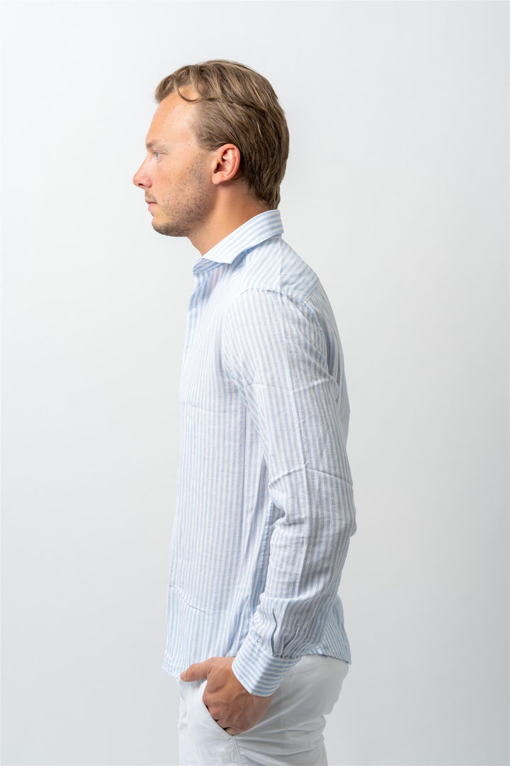 Luca Linen Lyseblå Stripe