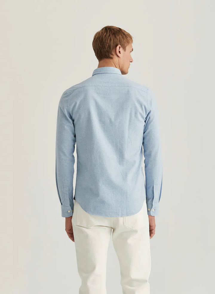 Watts flannel  slim fit lyseblå