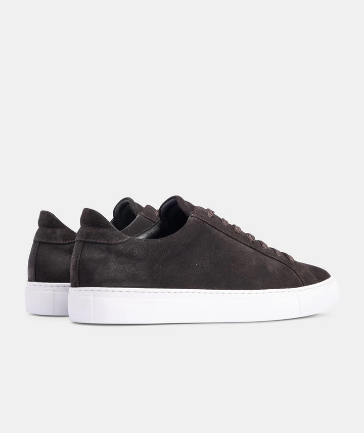 Sneaker Charcoal Waxed Suede