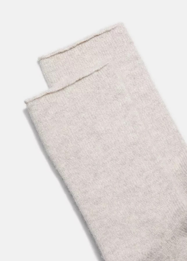 Cashmere Jersey Short Sock