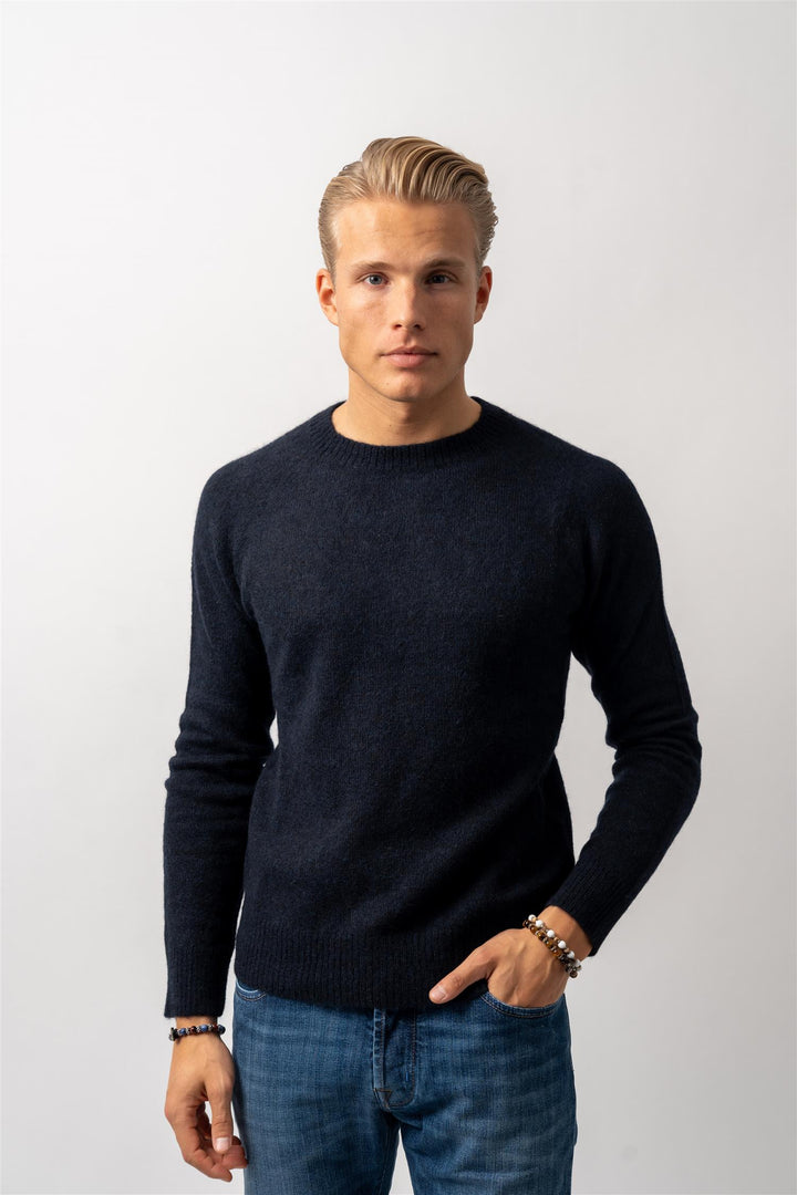 FUZZY O NECK Navy
