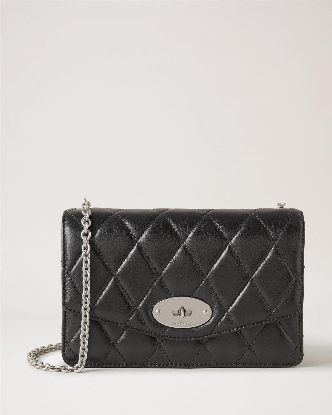 Small Darley Quilted Shiny Calf