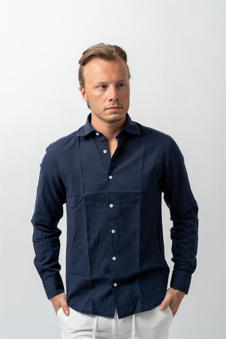 Luca Linen Navy