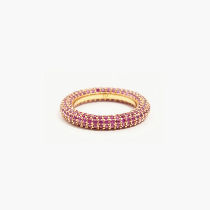 Colorful Ring Pink Gold